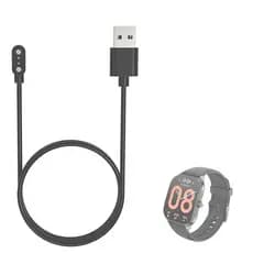 Carregador Usb Compatível Com Amazfit Pop 3S Redondo magnetico