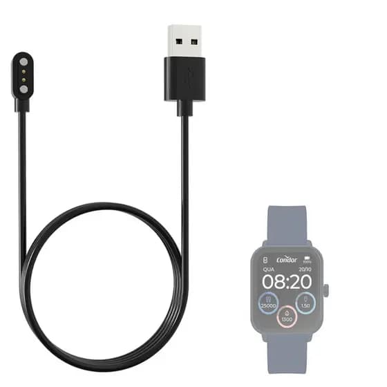 Cabo Carregador USB Compativel Com Smartwatch Condor Smart