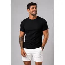 Camisa masculina canelada 100% algodão  tshirt masculina confortavel tecido canelado para todas as ocasiões