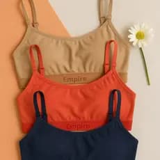 kit 3 Tops de Academia Microfibra Forrado Top Fitness Feminino