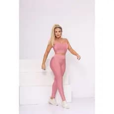 Conjunto de Academia Feminino Legging e Top Alcinha Suplex