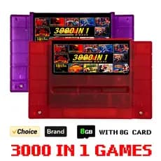Overdrive Cartucho Fita K7 Super Nintendo 3000 em 1 + Cartão 8GB | Reviva os Clássicos do SNES! Pronta Entrega