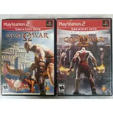 Par God Of War 1 e 2 - PS2 Original - Completos C/ Manuais