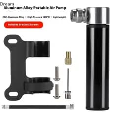 < Dream > Bomba De Liga De Alumínio Portátil Prata Estrada Mountain Bike Equitação Pneu Enchimento Equipamentos Ao Ar Li