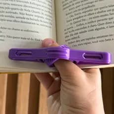 Suporte de leitura para polegar suporte de livro auxílio de leitura e expansor para estudantes e leitores cores variadas
