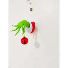 decoração de porta de Natal grinch guirlanda de Natal