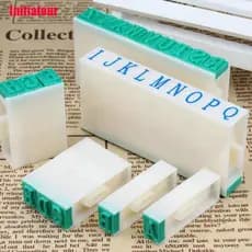 Iniciação : Carimbo De Papel Com Letras/Símbolo Digital/Combinação De Chapter/Estampa De Tinta