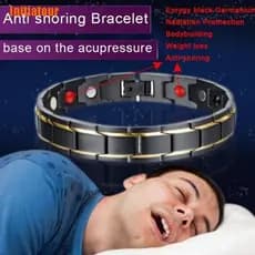 Initiatour > Pulseira Magnética Anti-Ronco Cuidados Com A Saúde Relógio De Pulso Sono