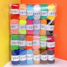 Initiatour 12 Peças De Fios De Lã De Algodão Macio E Quente Faça Você Mesmo , Fio De Boa Qualidade , Linha De Tricô Manu
