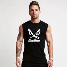 Regata Masculina Machão Bad Boy Oversized Longline Fitness Camiseta Academia