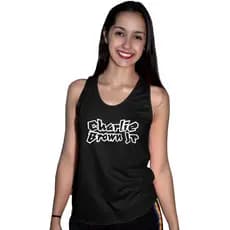 Blusa Regata Feminina Charlie Brown Jr Cantor Academia Fitness