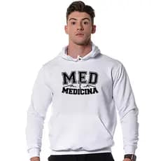 Moletom Canguru Medicina Faculdade Formatura Quentinho Blusa De Frio Com Capuz