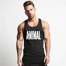 Regata Masculina Cavada Nadador Animal Fitness Camiseta Academia Treino
