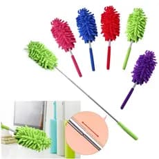 1 Pc Retrátil Pena Chenille Duster Carro Ajustável Chenille Pena Espanador Poeira Shan Dusting Escova Cabo Casa Magia Espanador