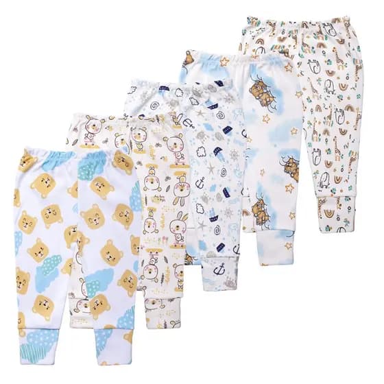 Kit 5 Mijão Menina Estampado Vira Pe Premium Feminino