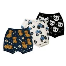 Kit 3 Tapa Fralda Short Estampado Bebê Premium Menino e Menina Estampa infantil Kids