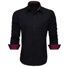 Camisa Social Masculina Manga Longa Slim Prtea Fácil de Passar e Não Solta Tinta