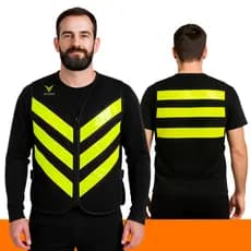 Colete Para Motoboy Mototáxi Moto Refletivo Com Bolso Alta Visibilidade Faixa Aprovado Denatran