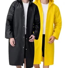 Capa de Chuva Impermeável A Prova D'Água Jaqueta Com Capuz Unissex Poncho Longo