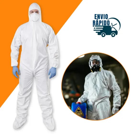 Macacão Proteção Quimica Impermeável Pintor Branco