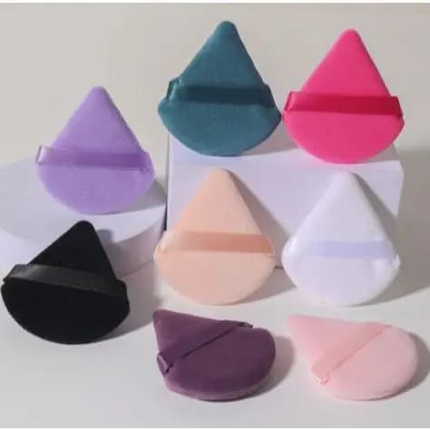 Esponja puff para maquiagem pó triangular almofada