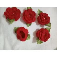 kit de cozinha capinha de botão de fogão de crochê de flor