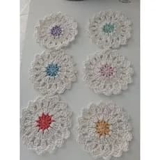 kit de crochê/porta copo de crochê/ou descanso pra copo/toalhinha de copo