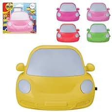 Abajur Luminária Led Tomada Infantil Formato CARRO