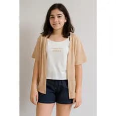 Conjunto Juvenil Menina Bermuda e Camiseta Verão
