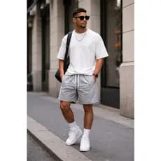 Oferta Kit 4 Shorts Mauricinho de Linho Cru Masculino