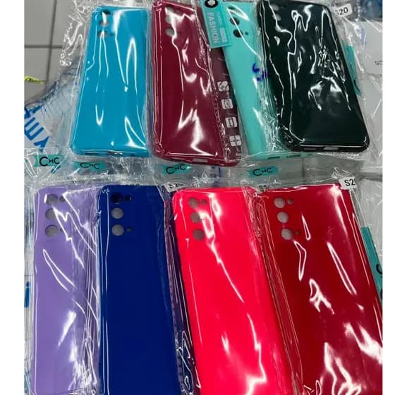 capa case silicone cover silky anti shock cores e fechada em baixo PARA Samsung s20 fe S22 A54 S23 A14 M54 A14 5G S21 FE A34 5G S22 Ultra S22 M23 5G M52 5G M53 5G S23 Ultra A12 A03 Core A03 J4 Core J5 Prime J7 Prime A30s A10 S21 S20 M34 5G A24 S23 M23