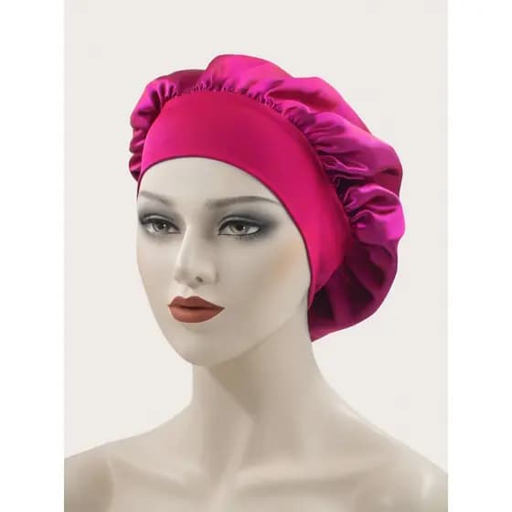 Touca de Cetim Antifrizz - PINK - Tratamento Capilar Sono de Beleza