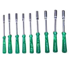 Kit Chave Canhão 6mm A 14mm (9 Peças) Haste Longa Profissional