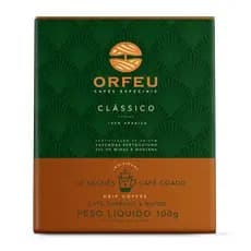 Café Filtrado Clássico Orfeu Drip Coffee Caixa 100g 10 Unidades