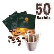 Kit 50 Sachês Drip Coffe Café brasileiro + premiado do munfo Orfeu praticidade no dia dia trabalho