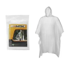 Capa De Emergência Chuva Poncho Transparente Adulto Nautika 100% Impermeável Camping Pesca