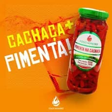 Pimenta na Cachaça em Conserva 350g Premium Gourmet Saborosa Delicia de Minas Qualidade Fogo Mineiro