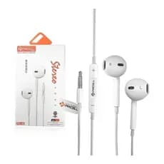Fone De Ouvido com fio Pmcell Slim Fo 15 Estéreo Para celular Conector P2 cor branco