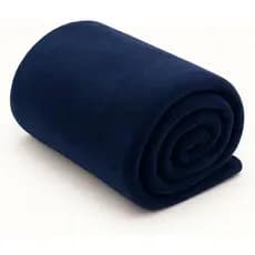Manta Casal de Microfibra Fleece | Cobertor Macio e Quentinho, Dupla Face, 1,80m x 2,00m – Azul