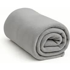 Manta Casal de Microfibra Fleece | Cobertor Macio e Quentinho, Dupla Face, 1,80m x 2,00m – Cinza