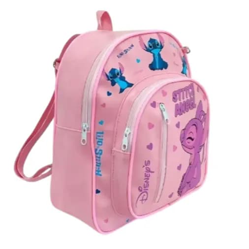 Mochila Infantil Escolar Grande Reforçada Stitch  Minnie Escola Creche Passeio Juvenil Menino Menina