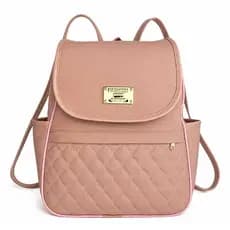 Bolsa Mochila Feminina de Costas Courino Elegante com Alças Reguláveis