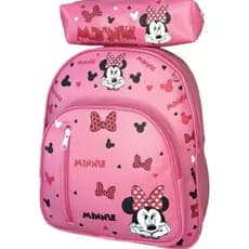 Mochila Infantil Menina Minnie Stitch  Bolsa Escolar Creche Passeio Bebê