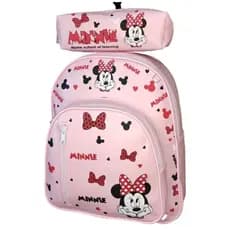 Mochila Bolsa Infantil Escolar Menina Minnie Stitch  Capivara Creche Passeio Escola