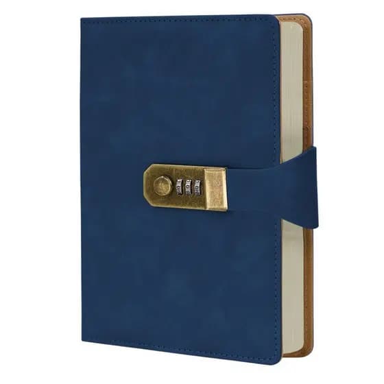 Lumai Caderno Cadeado Senha 288 Paginas Diario Secreto A5 Bloco Lock Porta Caneta Folhas Pautadas