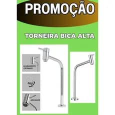 Torneira de Sobrepor Para Pia De Banheiro Cuba, Lavabo Cromado Inox e Preta Fosco FC-133/139