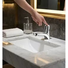 Torneira De Pressão Para De Banheiro Lavabo Aço Inox FC-140