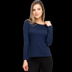 Blusa Feminina Viscolycra Gola Redonda - Moda Básica