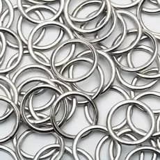 Argola de Metal para Alça de Sutiã KIt 50 40 30 20 Unidades Metal Prata 10mm  Aviamentos  Artesanato