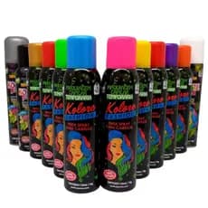 Spray para Cabelo Colorido Vermelho Azul Roxo Rosa Verde Branco Laranja